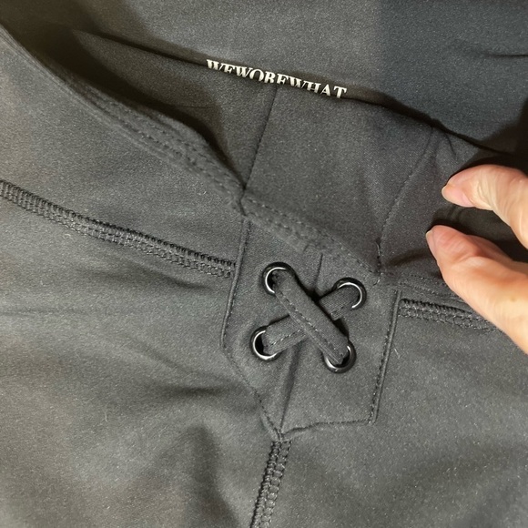 Weworewhat x Revolve Solid Lace-Up Biker Short Athletic Wear Black Size XS NWT - Picture 10 of 16